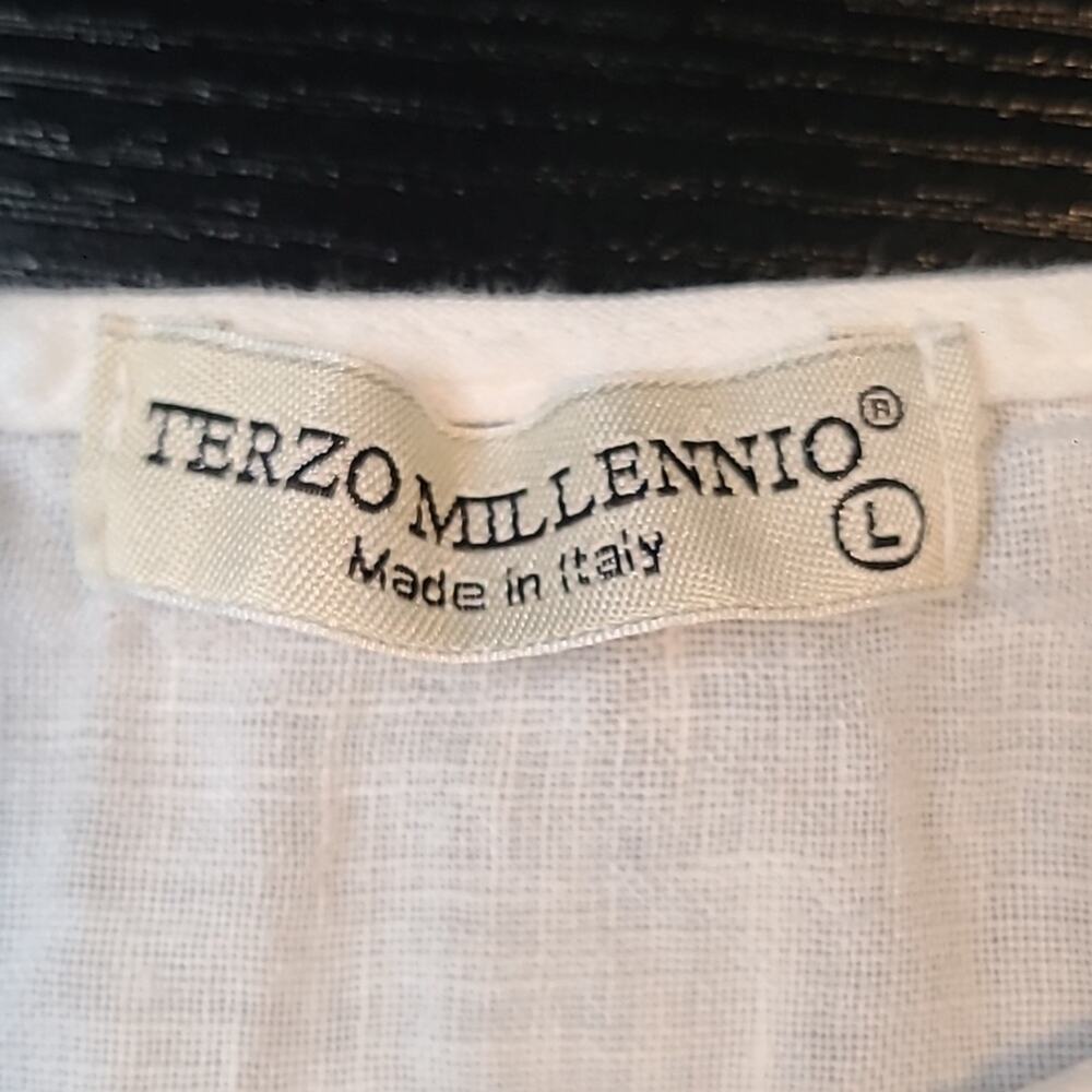 Terzo Millenio linen blouse - Picture 6 of 8